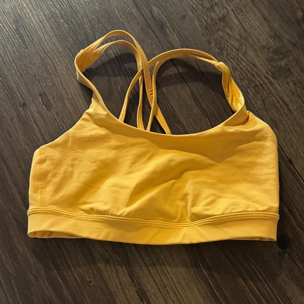 Lululemon orange Sports Bra